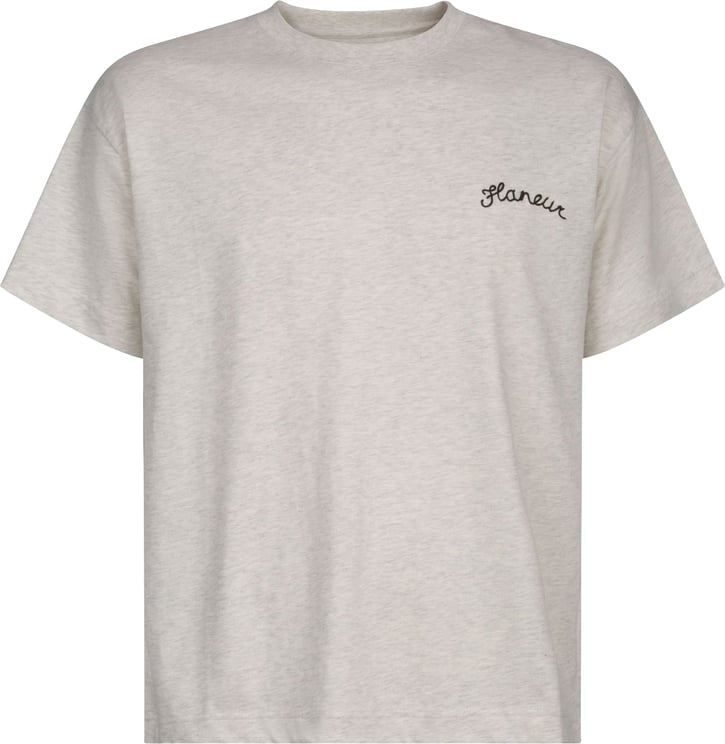 FLÂNEUR signature t-shirt heathergrey