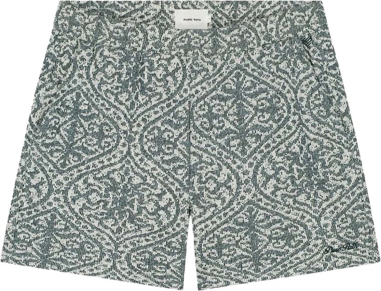Pure Path Jacquard Shorts 26010526 Emerald