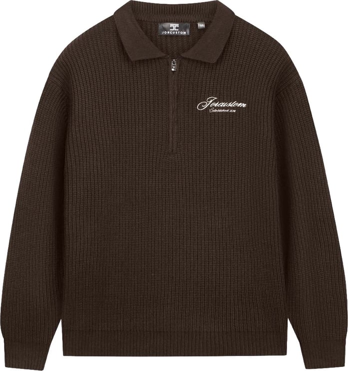 JORCUSTOM Heritage Heavyweight KnitPolo Brown