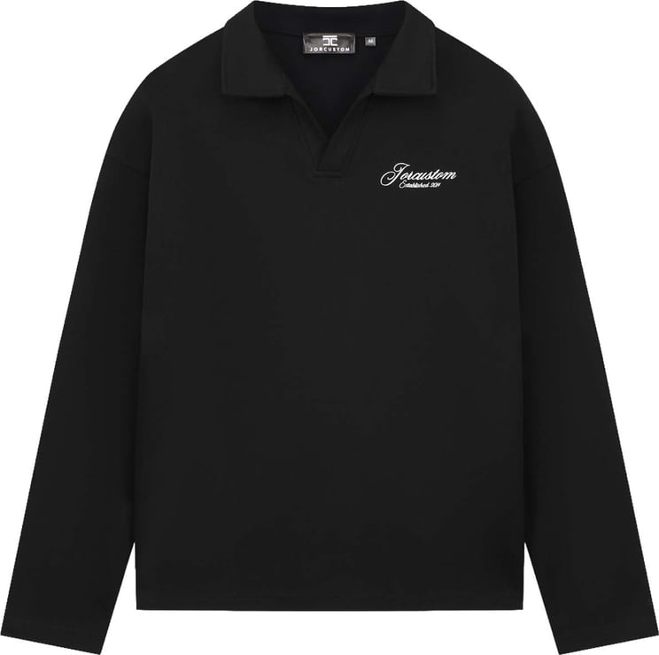 JORCUSTOM Heritage Longsleeve Polo Black