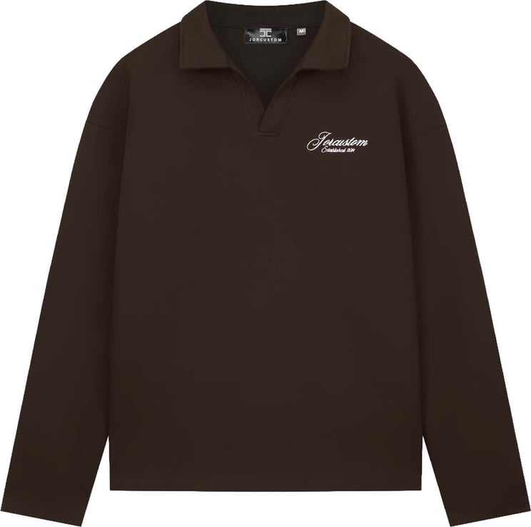 JORCUSTOM Heritage Longsleeve Polo Brown