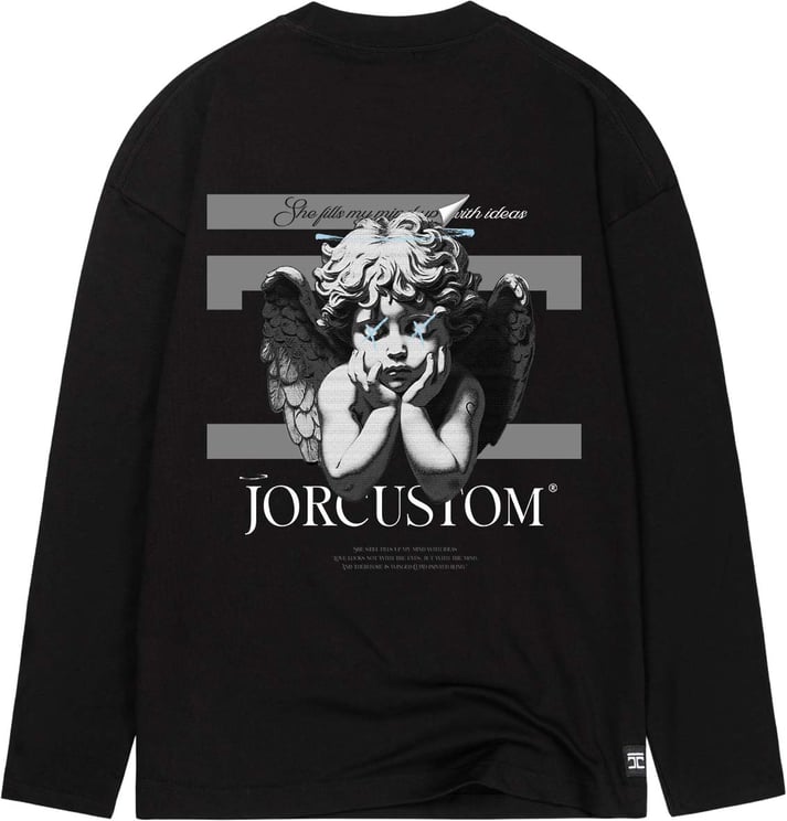 JORCUSTOM AngelTwo Longsleeve T-Shirt Black