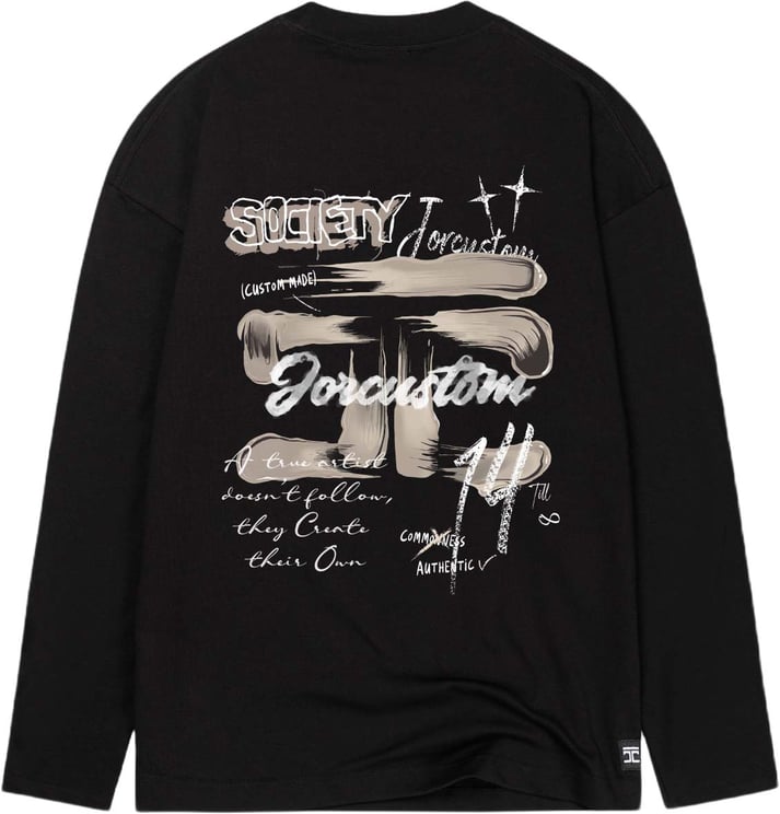 JORCUSTOM ArtistTwo Longsleeve T-Shirt Black