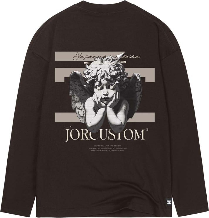 JORCUSTOM AngelTwo Longsleeve T-Shirt Brown