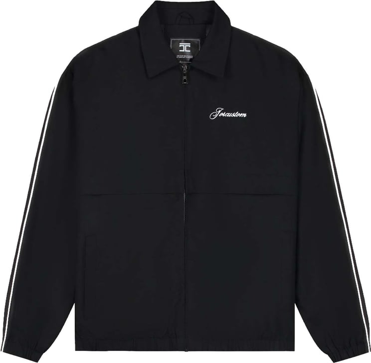 JORCUSTOM Script Tracksuit Jacket Black