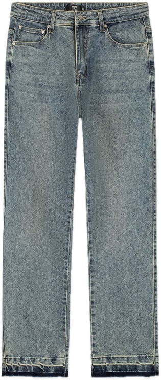 JORCUSTOM Open Hem Straight Fit Jeans Blue