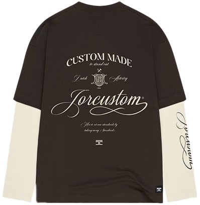 JORCUSTOM Handscript Double Layered Longsleev