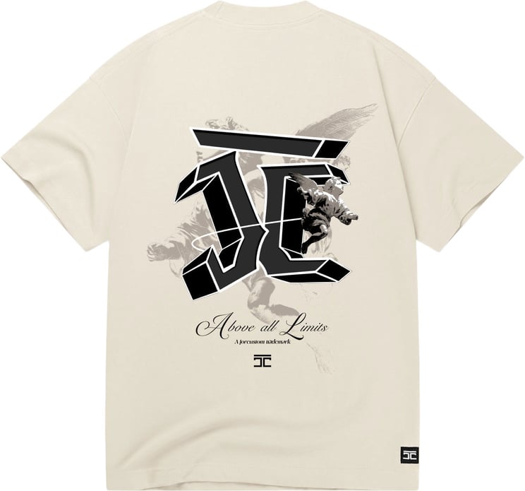 JORCUSTOM AboveAll Loose Fit T-Shirt Creme