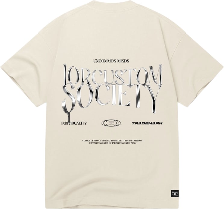 JORCUSTOM Uncommon Loose Fit T-Shirt Creme