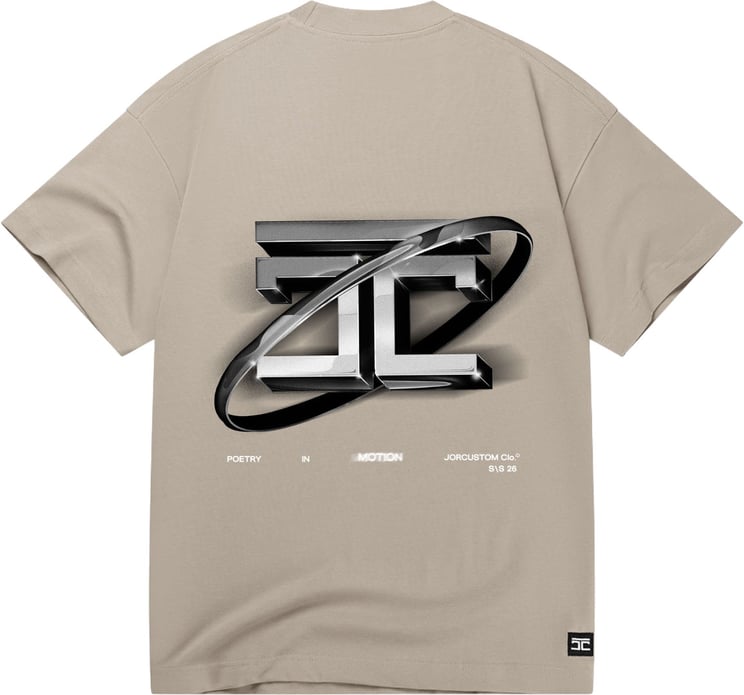 JORCUSTOM PoetryIn Loose Fit T-Shirt Taupe