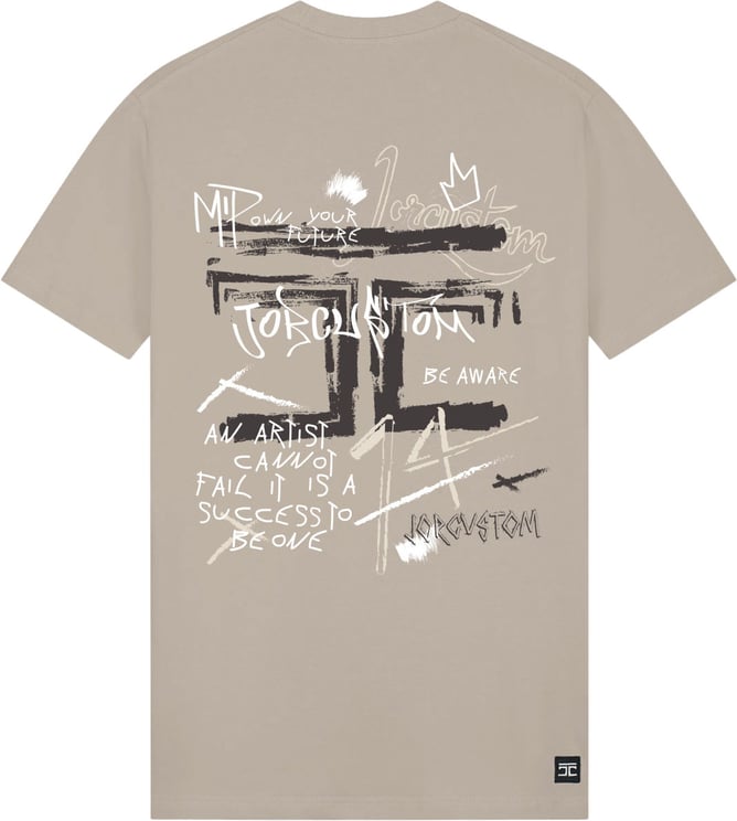 JORCUSTOM Artist Slim Fit T-Shirt Taupe