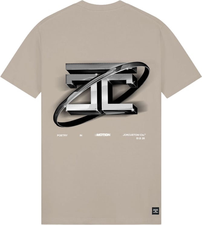 JORCUSTOM PoetryIn Slim Fit T-Shirt Taupe