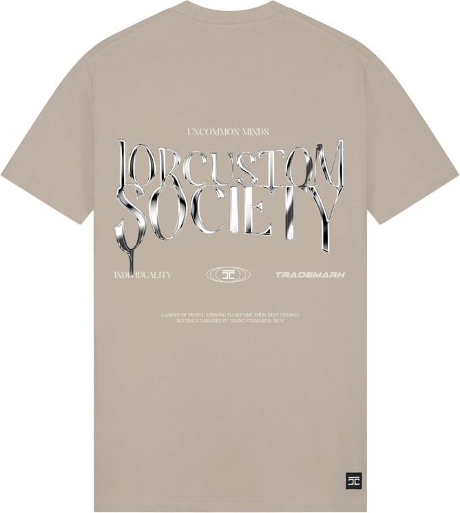 JORCUSTOM Uncommon Slim Fit T-Shirt Taupe