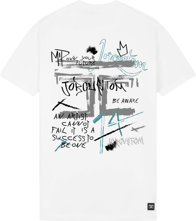 JORCUSTOM Artist Slim Fit T-Shirt White
