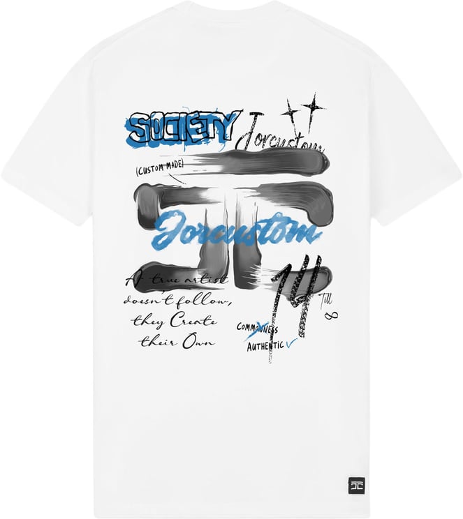 JORCUSTOM ArtistTwo Slim Fit T-Shirt White