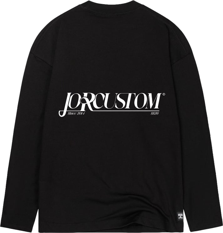JORCUSTOM Script Longsleeve T-Shirt Black