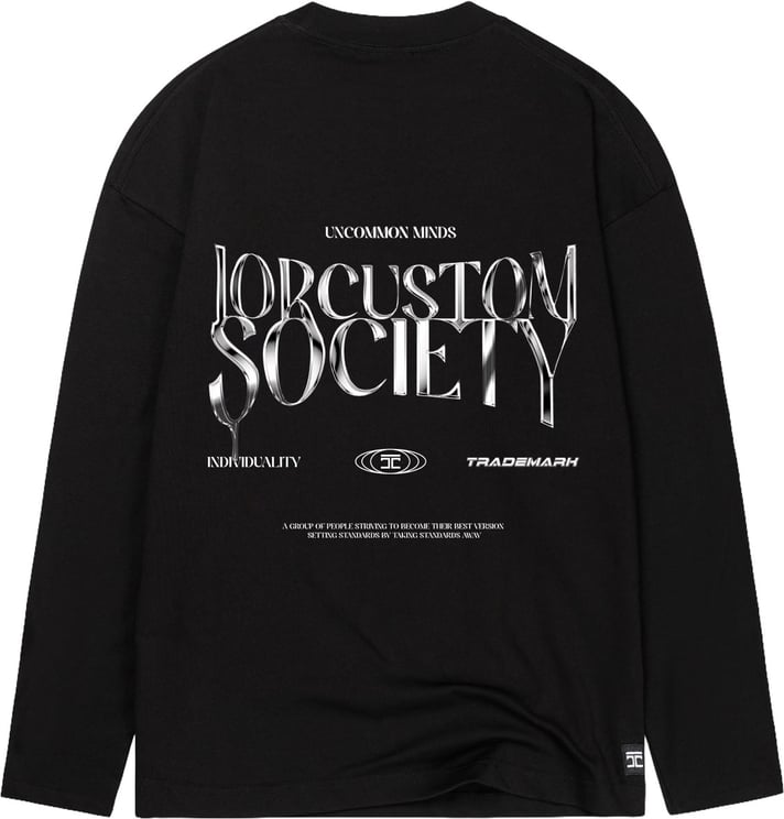 JORCUSTOM Uncommon Longsleeve T-Shirt Black