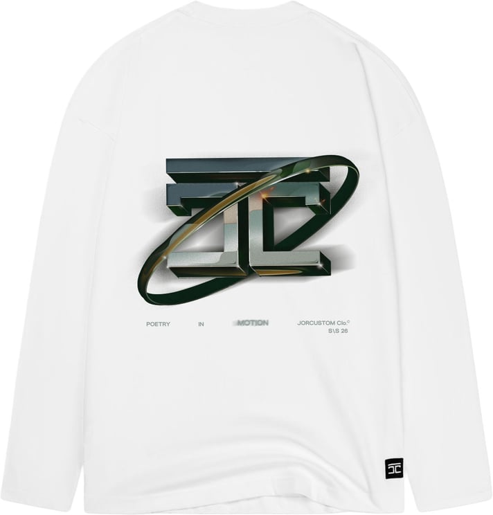 JORCUSTOM PoetryIn Longsleeve T-Shirt White