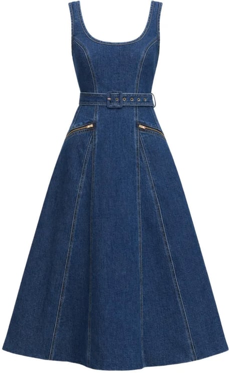 Self-Portrait dress jeans blue lang