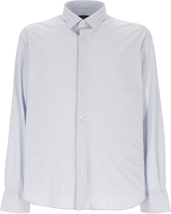 RRD oxford jacquard blauwe stipjes