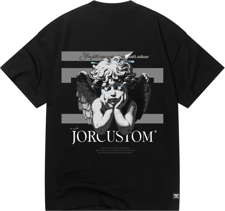 JORCUSTOM AngelTwo Loose Fit T-Shirt Black