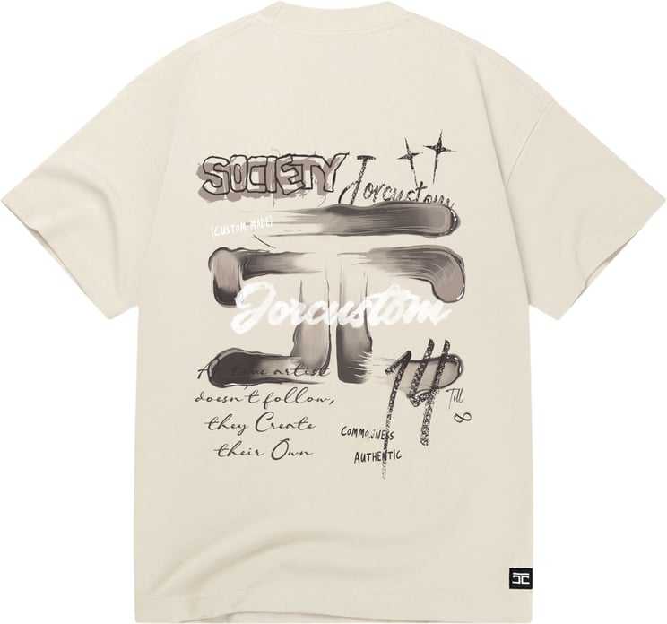 JORCUSTOM ArtistTwo Loose Fit T-Shirt Creme