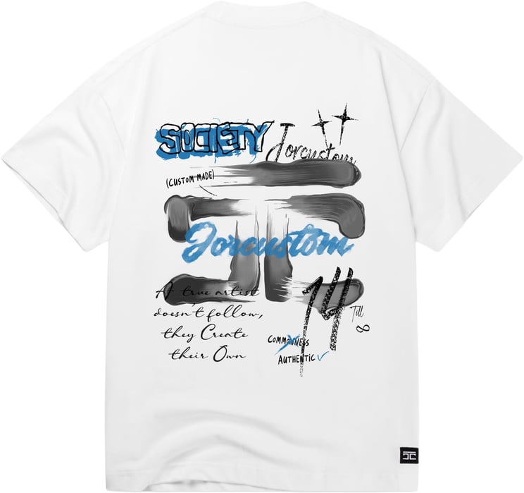 JORCUSTOM ArtistTwo Loose Fit T-Shirt White