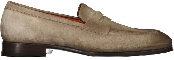 Santoni Instapper Adrian suede bruin