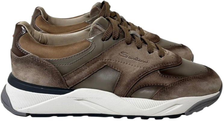 Santoni sneaker Innova Bian bruin