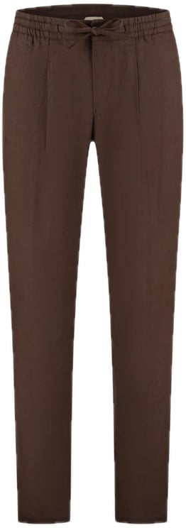 Aurélien Linnen seaside trouser Chocolate