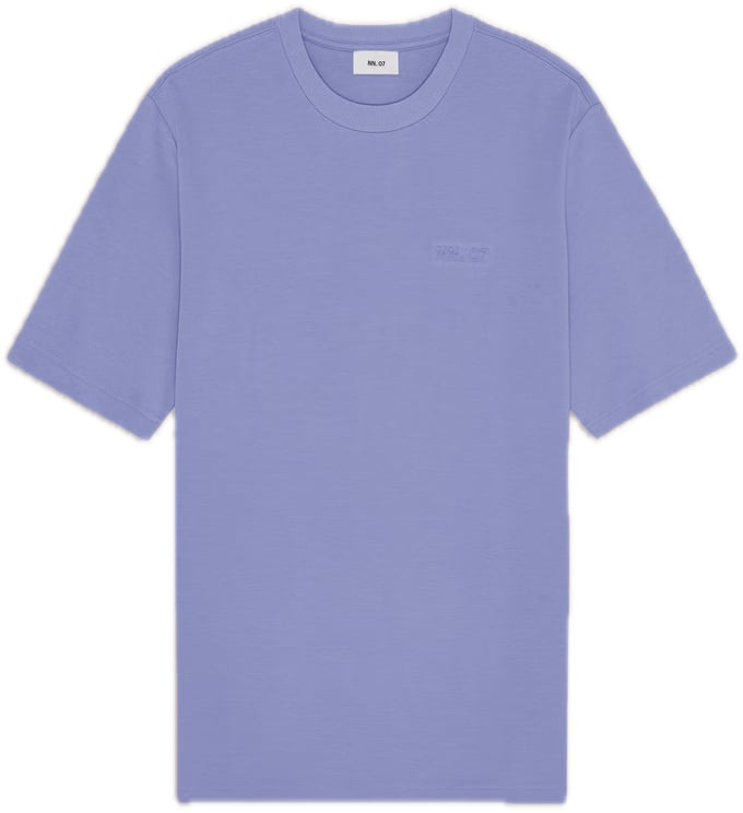 NN07 Nat ss logo tee stone blue