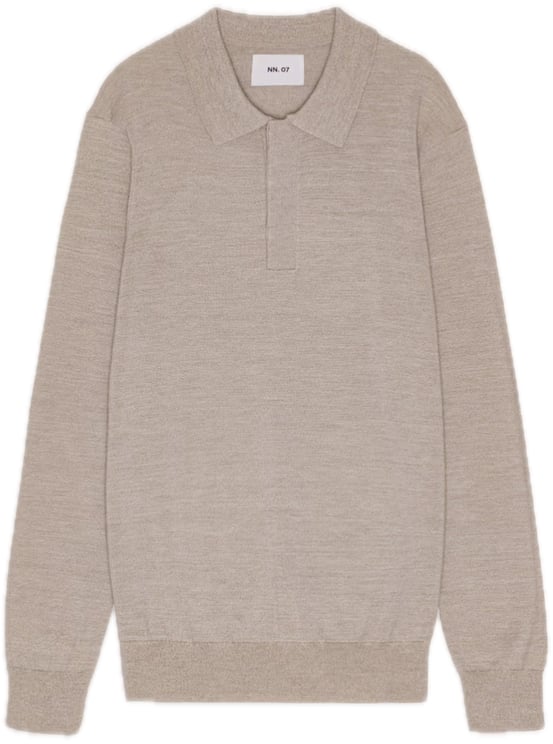 NN07 Emerson polo white pepper