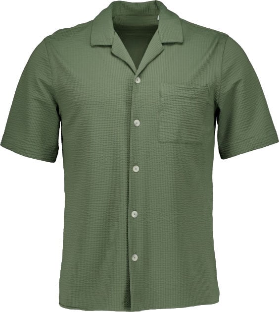 Xacus Active Seersucker Shirt Green