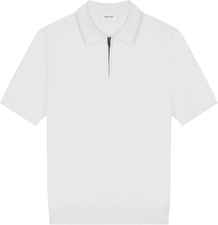 Pure Path Knit Polo off-white 26010810
