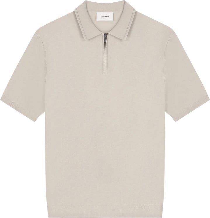 Pure Path Knit polo sand 26010810