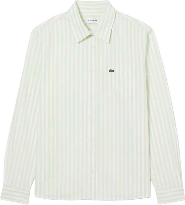 Lacoste shirt streep wit groen