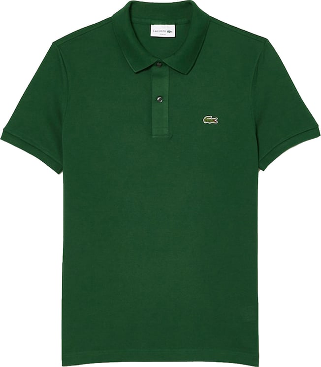 Lacoste Polo slim fit donkergroen