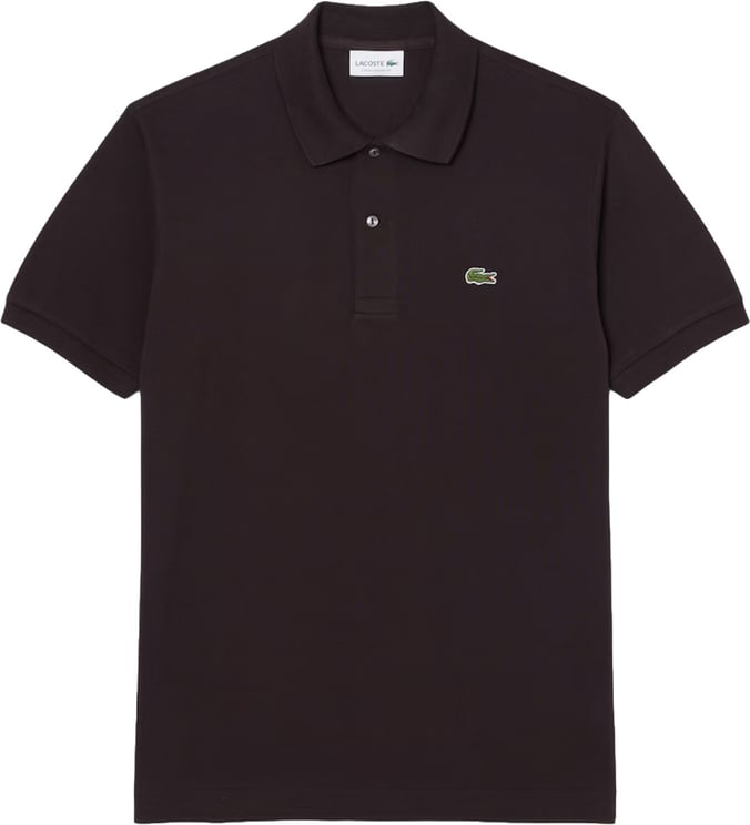 Lacoste Polo classic fit donkerbruin