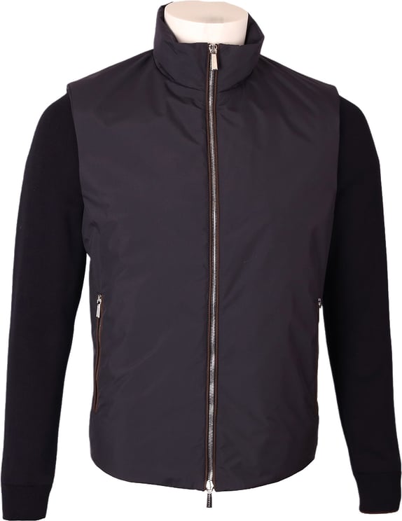 Moorer Hybride jas Evan-H-Stp donkerblauw