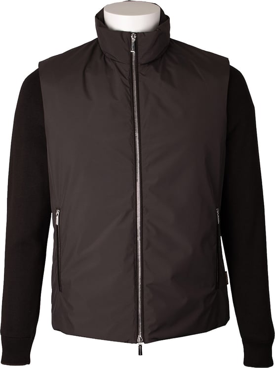 Moorer Hybride jas Evan-H-Stp donkerbruin