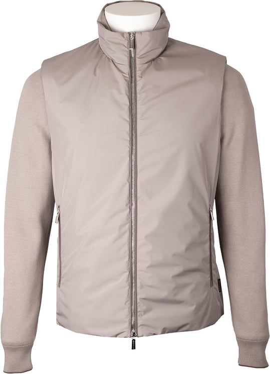 Moorer Hybride jas Evan-H-Stp greige