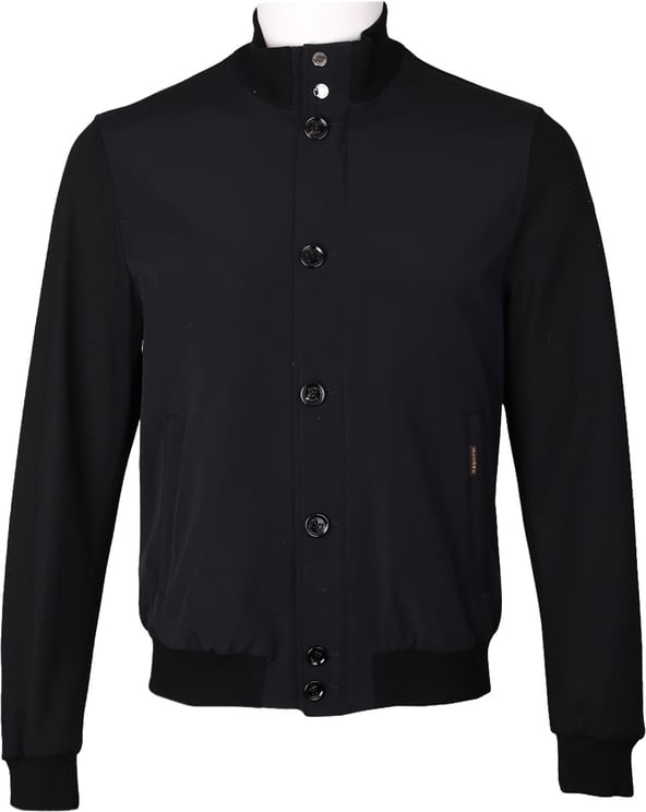 Moorer Hybride jas Fidani-Jkr zwart