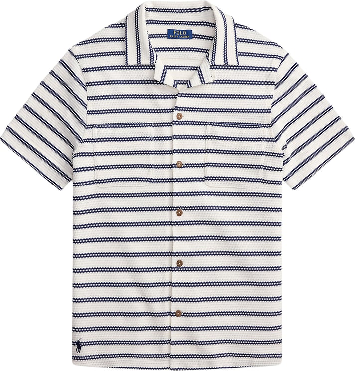 Ralph Lauren Overhemd donkerblauw/ecru