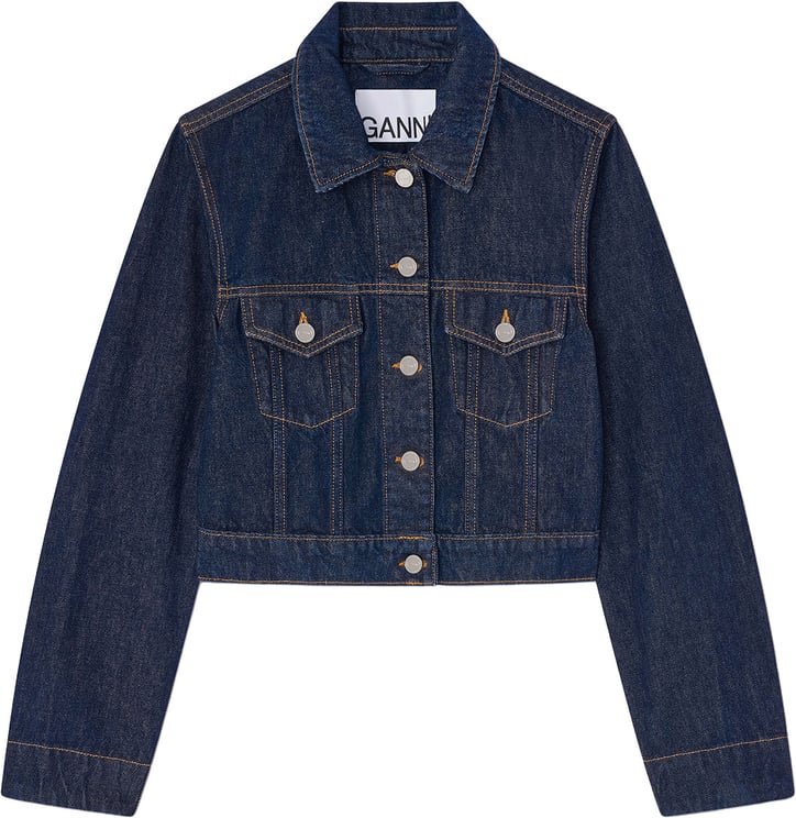 Ganni jeans jacket blue