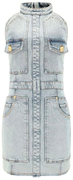 Balmain Balmain Denim Mini Dress