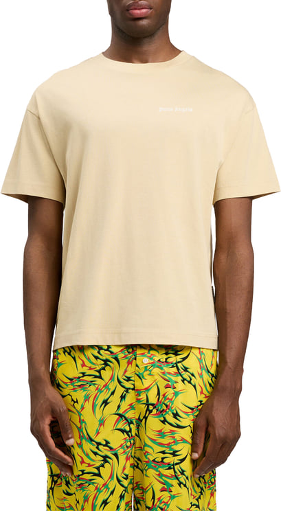 Palm Angels Basic T-shirt Beige