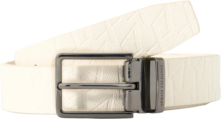 Armani Exchange Belt Allover Logo Cream