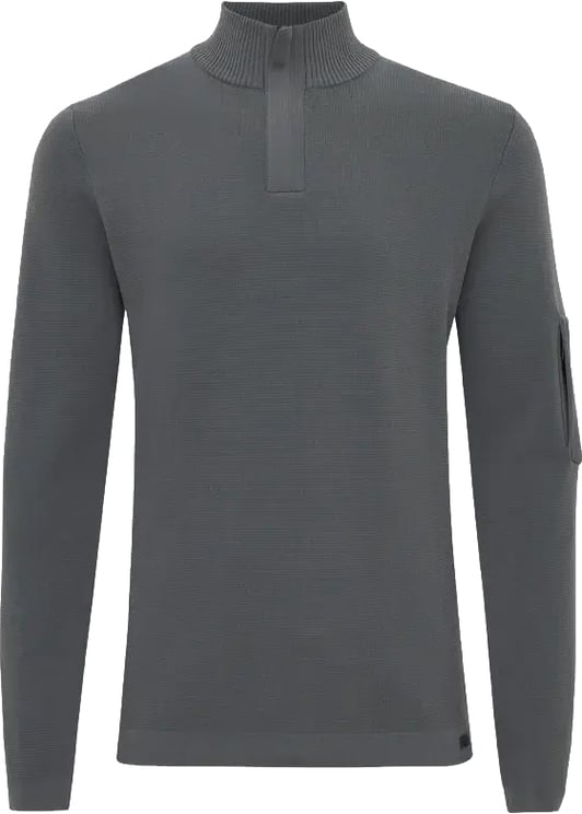 Genti Cool Dry Half Zip Dark Grey