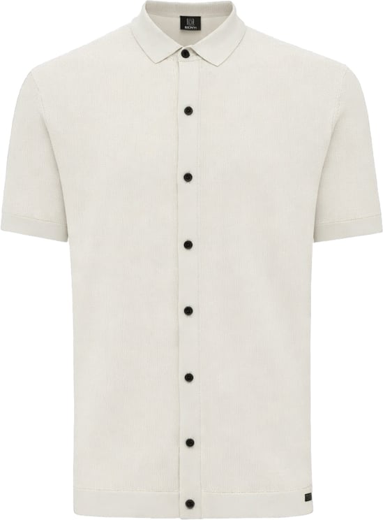 Genti Polo 8 Buttons Ss Off White