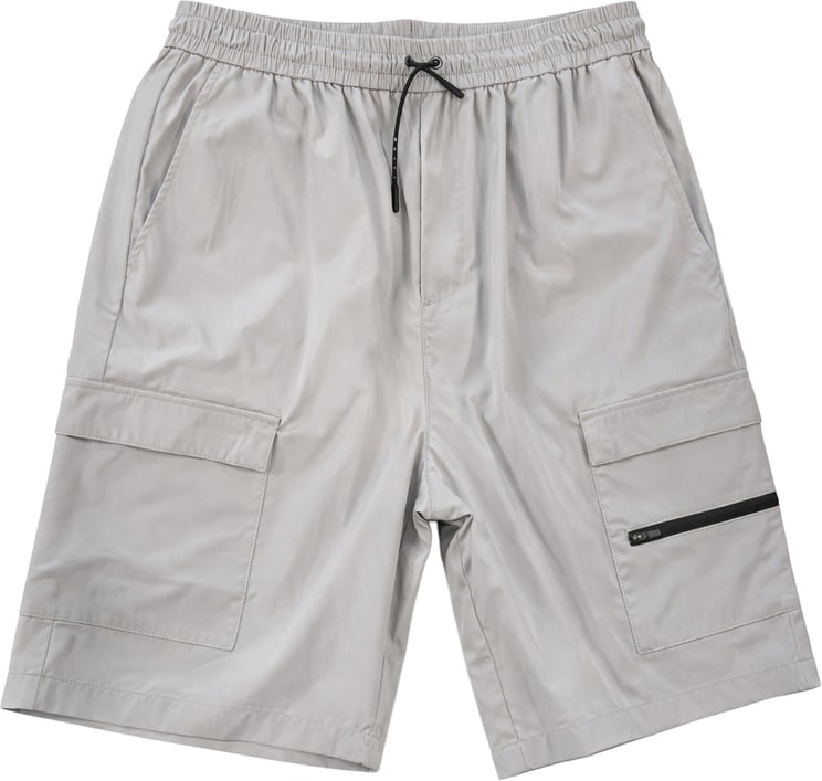 Genti Cargo Short Monogram Light Grey